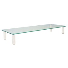 Glass Monitor Riser, 22 X 8.25 X 3.25, Clear, Supports 40 Lbs picture