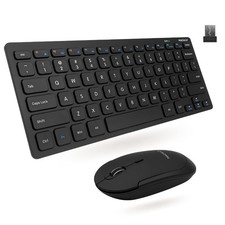 Macally Small Wireless Keyboard and Mouse Combo - an Essential Work Duo - 2.4G picture