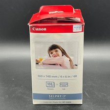 Canon Selphy CP1500 CP1300 CP1200 4x6 108 sheets Color Ink Paper Set KP-108IN picture
