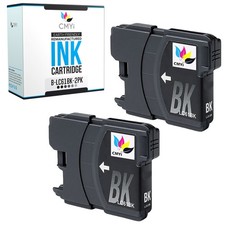 CMYi Compatible 2-Pack LC61BK Ink Cartridges fits Brother MFC-6890DW 795CW 990CW picture