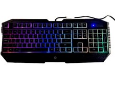 HP Mechanical LED backlit Keyboard USB Wired GK1100 Working Condition picture