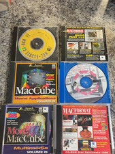 Vintage Macintosh Software CD-ROM Lot – MacCube, MacFormat & MacWorld – 6 CDs picture