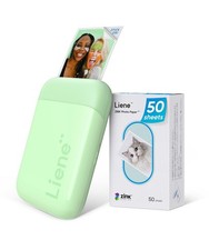Liene Photo Printer, 2x3” Mini Portable Instant Photo Printer Bundle w/ 50 picture