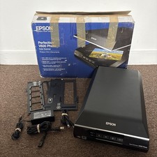 Epson Perfection V600 Photo Flatbed Color Scanner W/ Power Supply Tested Working picture
