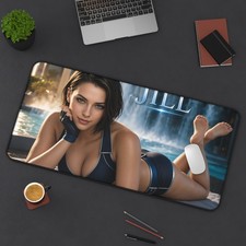 Jill Valentine Desk Mat, Large Gaming Mouse Pad, Keyboard Mat, PC Decor picture