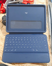 Logitech Logi Blue Keyboard Folio/Case for Ipad with Integrated Stand picture
