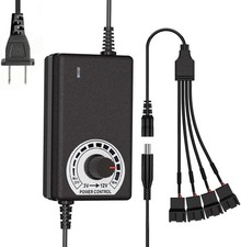 12V 4Pin PC Fan Hub Speed Controller 36W 4Way Splitter Multiple Fans picture