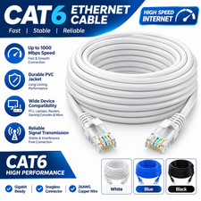 Cat6 Ethernet Cable RJ45 LAN Network Internet Router Computer Patch Lead 0.5-50M picture