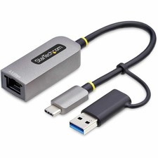 StarTech 2.5GbE USB-C to Ethernet Adapter with USB-A Converter picture