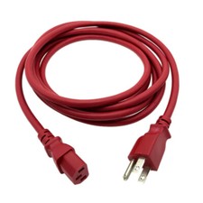 10' Red Power Cable for MACKIE THUMP SERIES TH-12A POWERED LOUDSPEAKER picture