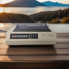 OKI Microline 590 24 Pin Impact Printer Model GE5293A - Great Condition picture
