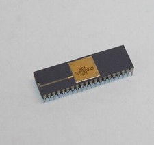 RCA CDP1802AD COSMAC vintage ceramic purple gold CPU IC DIP40 picture