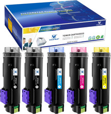 5 Packs Compatible Toner Cartridges 6510 6515【Extra High Yield】 5500 BK & 4300 P picture