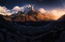 Landscape tibet dark mountains Custom Gaming Mat Desk picture