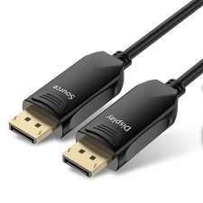 Bifale Dp Fiber Cable 100Ft Displayport Fiber Optic High Speed 32.4 Gbps 8K60Hz picture