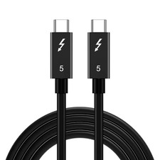UGOURD Thunderbolt 5 USB4 Gen4 Cable 90 Degree Right Angle Elbow 80Gbps 16K Brai picture