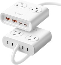 ORICO Extension Cord 4 AC +2 USB-A +2 Power Brick 25W Power Strip Power Brick US picture
