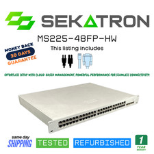Unclaimed Meraki MS225-48FP-HW 48 Port Cloud Manage PoE Gigabit Switch Fast Ship picture