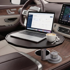 Updated 4-Way Base 2 Height Modes Car Laptop Desk, Car Desk for Laptop Rotating picture