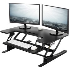VIVO Black Electric Height Adjustable Extra Wide 42
