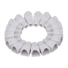 20 pcs Boot Cap Cover for RJ45 Network Connectors Cat5 Cat5e Cat6 Cable White picture