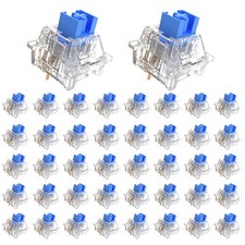 Outemu Keyboard Clickers for 3D Prints,90 Pcs Crystal Blue Keyboard Switch picture