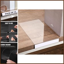 15 Pcs Clear Plastic Shelf Label Holders 5.1 x 0.8 Inch Flexible Design picture