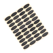 Oval Mouse Feet Pads 0.7mm for Gaming Mouse Feet Replacement Black 40 Pcs picture
