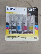 Genuine Epson 502 Ink Combo Pack for ECO-TANK ET-2850 3850 4850 Printers-OEM 4PK picture