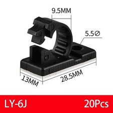 25x Cable Clips Adhesive Cord Management Organizer Wire Holders 0.5