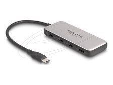 Delock USB 10Gbps Type-C Hub with 4x 0.15m USB Type-C Female 64261 picture