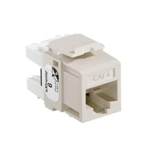 Leviton 61110-RT6 Extreme Category 6 8P8C UTP Quickport Jack Light Almond picture