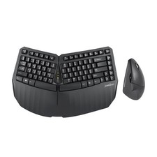 Perixx PERIDUO-813B 2-in-1 Combo Mini Keyboard & Vertical Mouse Black Ergonomic picture