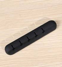 Silicone USB Cable Winder Desktop Cable Organizer Management Multipurpose Clips picture