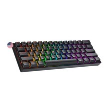 Geeky GK61 RGB Mechanical Gaming Keyboard 60% 61 Keys USB Type-C Black picture