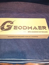 GEODMAER 65% Gaming Keyboard Wired Compact Mechanical Feel Open Box New picture