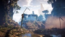 Landscape horizon zero dawn nature apocalyptic ruins Custom Gaming Mat Desk picture