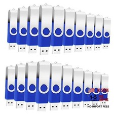 Bulk Flash Drive 100 Pack  FAT32 USB 2.0 Drive Pack (Blue) 128MB 100 Units picture