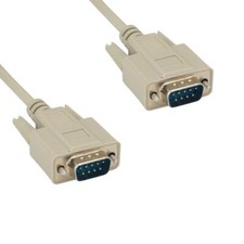 10PCS 25' DB9 9Pin Male to Male Cable 28AWG Serial RS-232 Shielded Straight picture