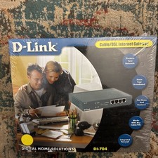 D Link Cable /DSL Internet Gateway DI-704 Modem Firewall Router Modem Port picture