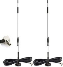 2pcs Bingfu 4G LTE 7dBi Magnetic Base MIMO TS9 Antenna for AT&T T-Mobile MiFi  picture
