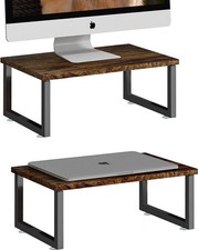 2 Pack Monitor Stand Riser, Wood Desk Storage Organizer for Office Laptop, Co... picture