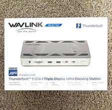 WAVLINK Thunderbolt 5 13-in-1 Triple Display Docking Station PuraDockM Silver picture
