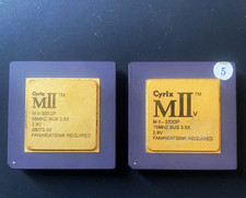 2PCS cyrix MII-300GP 66MHZ /333GP 75MHZ. High collector's value picture