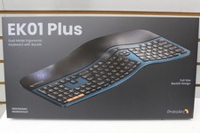 ProtoArc EK01 Plus Ergonomic Split Bluetooth Keyboard USB Wireless Backlit Blue picture