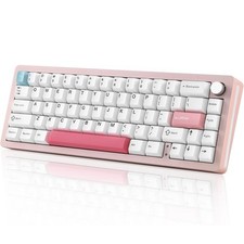 YUNZII AL66 Wireless Mechanical Keyboard Pink picture