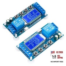 Timer Relay DC 6V-30V LCD Display Time Delay Relay Cycle Timer 0.01s 2pcs Blue picture