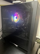 MSI Gaming Tower Desktop PC NVIDIA GeForce RTX Dedicated GPU RGB Black picture