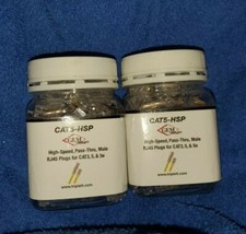 Triplett CAT5-HSP High Speed, Pass-Thru, Modular CAT5 Connector Qty 100 picture