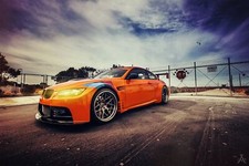 Cars orange bmw e92 Desk Mat Stitched picture